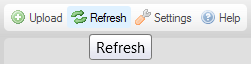 Przycisk Odśwież na pasku narzędzi CKFindera